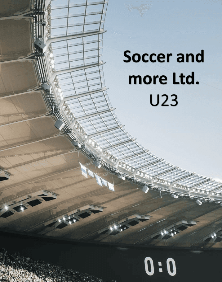 Cover of the Soccer and More U23 Talentbook